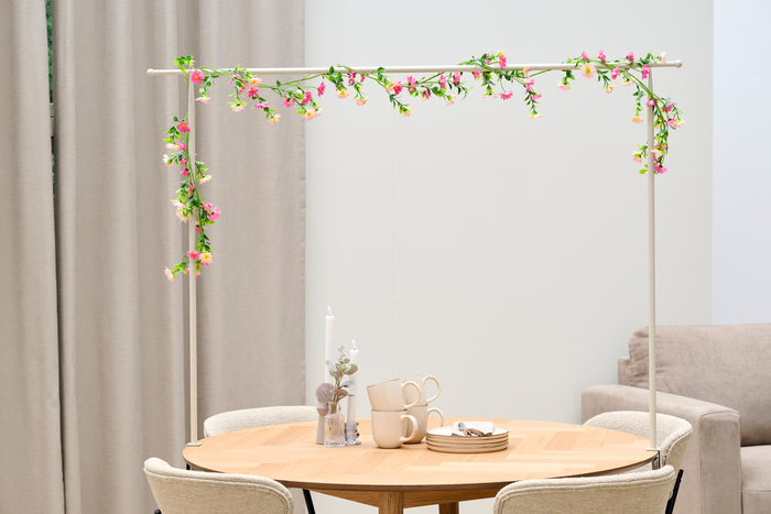 Bordstativ 130–250 x 110 cm sandy grey - Sunlife